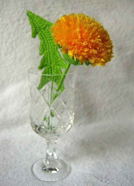 Одуванчик из ниток. Мастер-класс