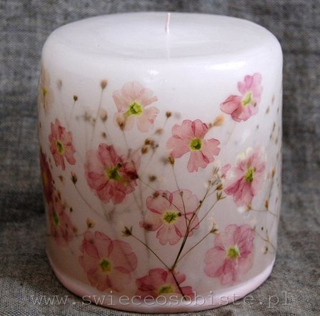 Цветочные свечи. Мастер-класс.