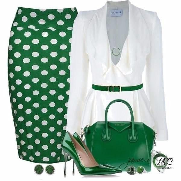 Вещи в горошек и образы с ними 