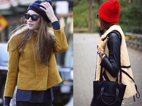 Стильные способы носить вязаную шапку 