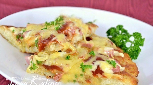 КАРТОФЕЛЬНАЯ ПИЦЦА НА СКОВОРОДЕ 