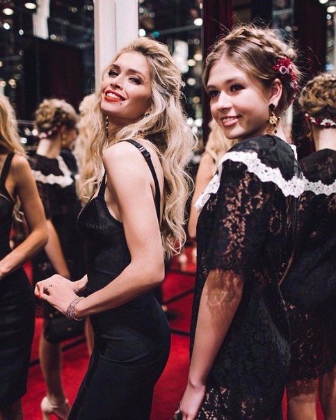 Вера Брежнева с дочкой на вечеринке Dolce & Gabbana