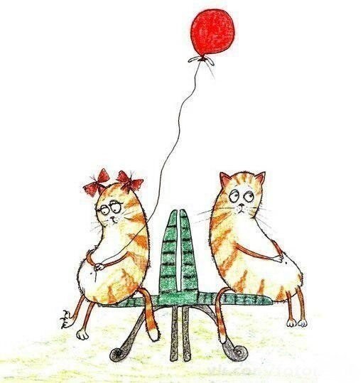 Они сидели и болтали, он о любви, она - ногой...