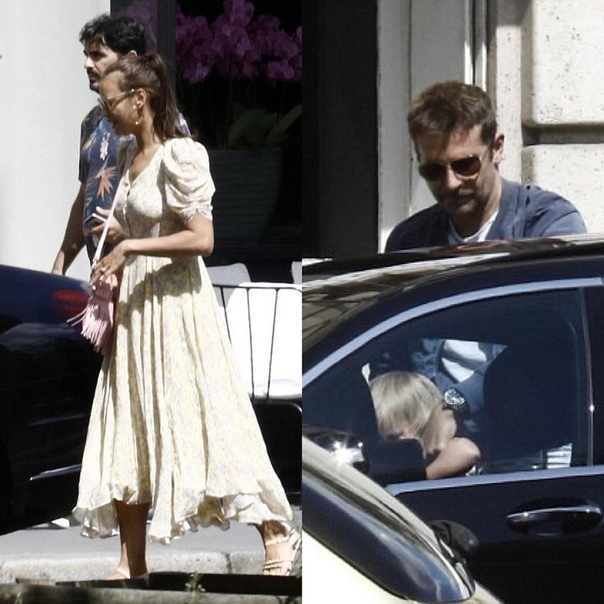 Идеальные: Брэдли Купер и Ирина Шейк с дочкой в Париже 