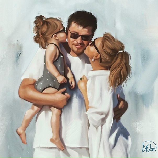 Фанаты нарисовали семью Кристины Асмус!