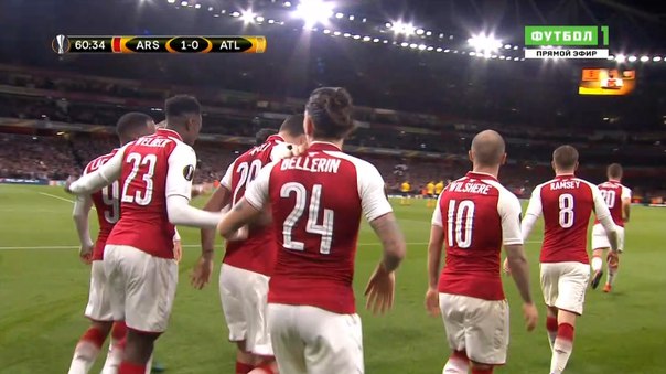Гол! Лондонцы все же добиваются своего. #АрсеналАтлетико — 1:0