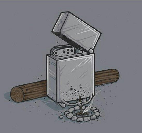 А ты чем костер разводишь