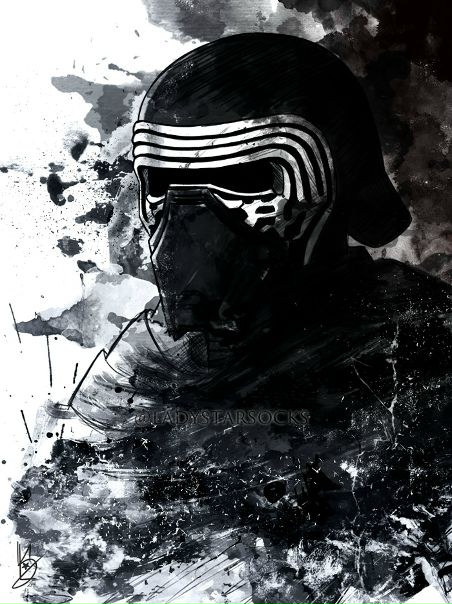 Работы по «Звёздным войнам» и «Человеку-пауку» от художника Ladystarsocks.