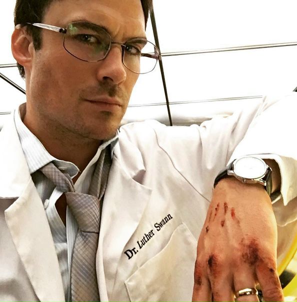 Йен Сомерхолдер на съёмках нового сериала «Вампирские войны» 