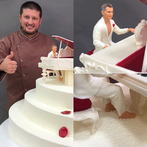 Ренат Агзамов и торт на юбилей для Леонида Агутина 