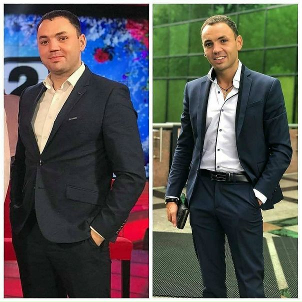 Александр Гобозов до и после похудения.