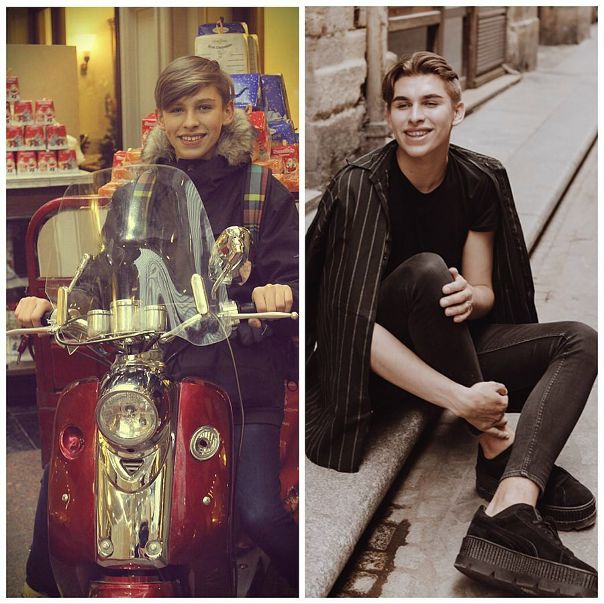 Влад Мирос раньше и сейчас.