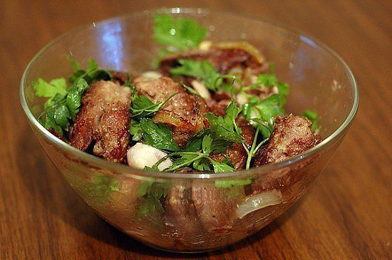 КУРИНАЯ ПЕЧЕНЬ С ЛУКОМ 