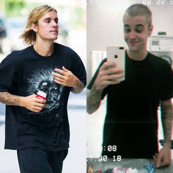 Джастин Бибер подстригся.