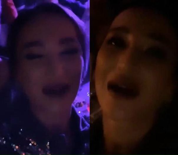 Олечка Бузова уже во всю отмечает.