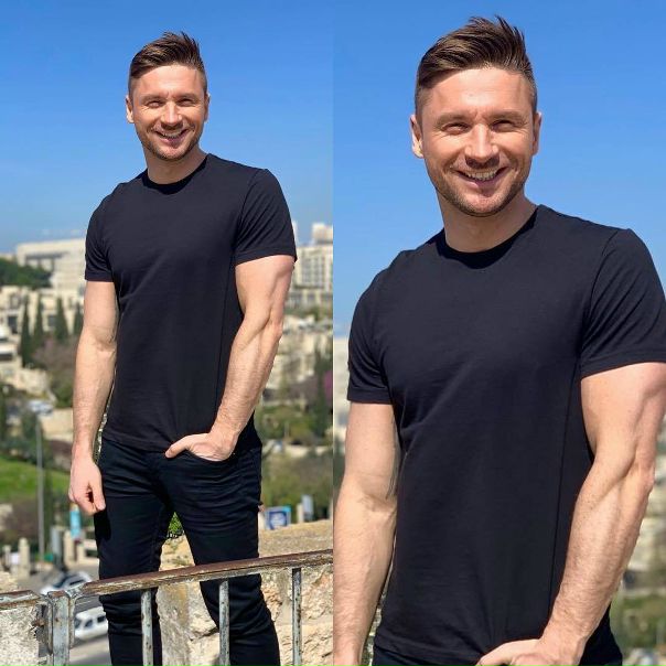 Сергей Лазарев в Иерусалиме на съемках 