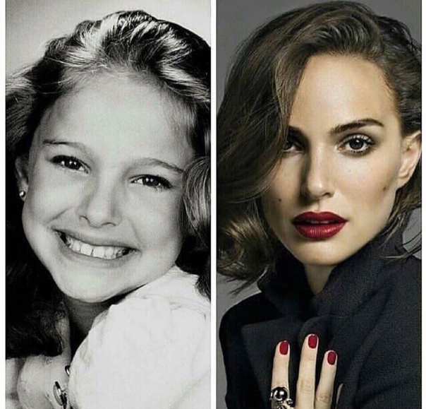 Натали Портман в детстве и сейчас! 