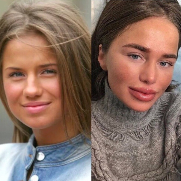 Алекса в юности и сейчас.