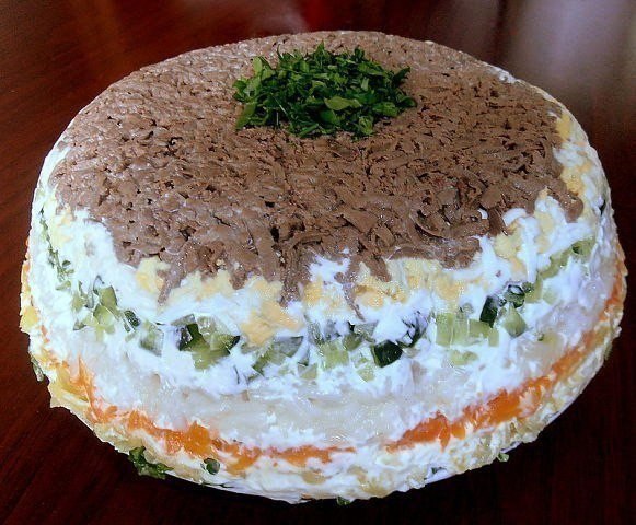 Салат с печенью Салат с печенью