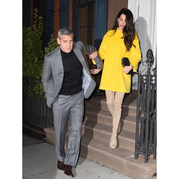 Джордж и Амаль Клуни сходили на свидание в Нью-Йорке. 