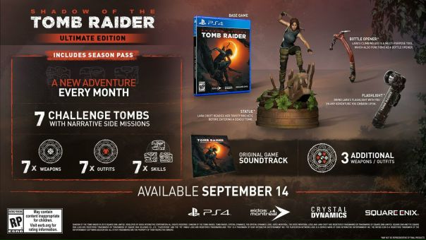 Коллекционное издание Shadow of the Tomb Raider — Ultimate Edition. В его составе: Коллекционное издание Shadow of the Tomb Raider — Ultimate Edition. В его составе: