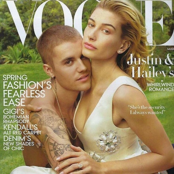 Джастин Бибер появился со своей девушкой на обложке журнала! 